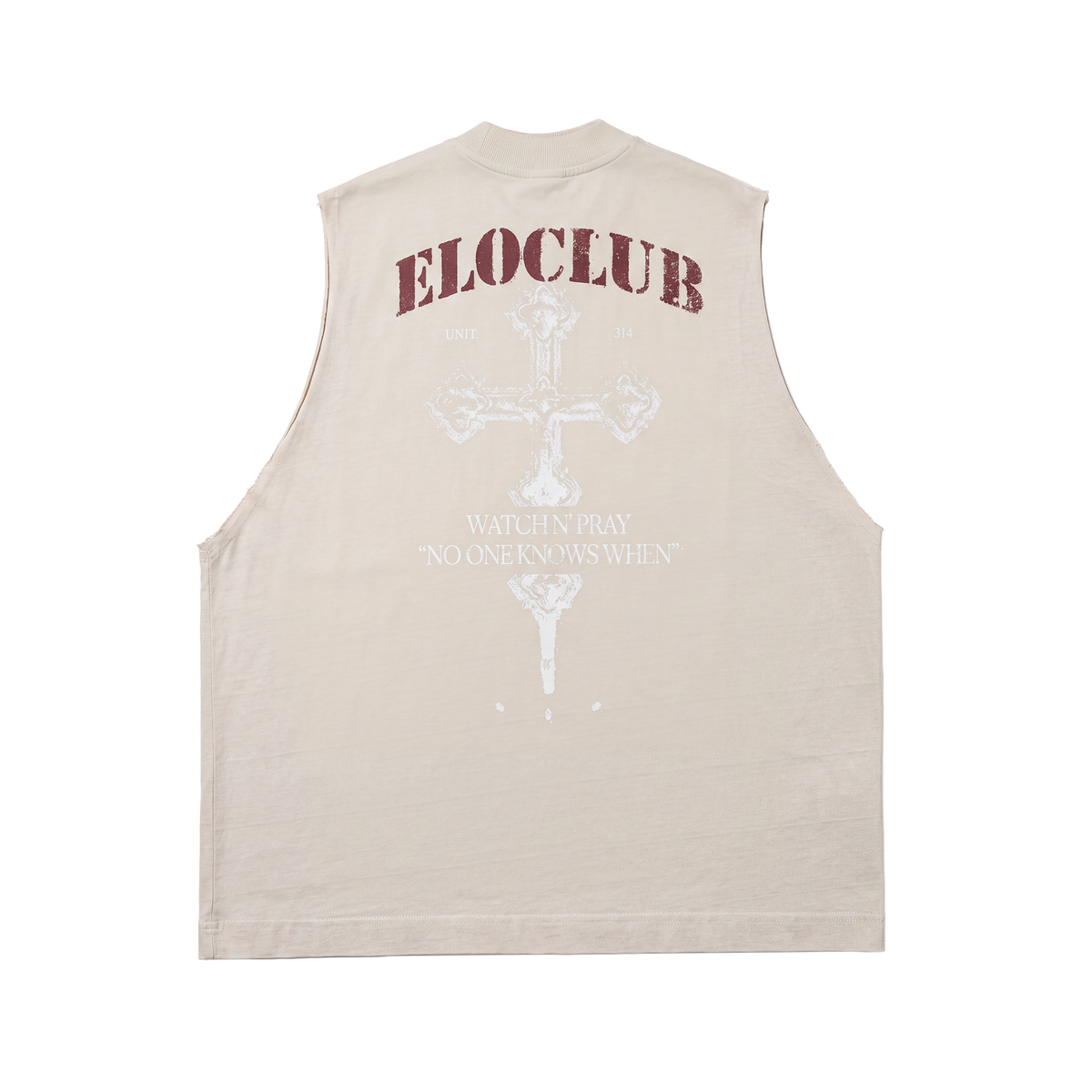 Camiseta Regata Elo em Comum Rider Bege