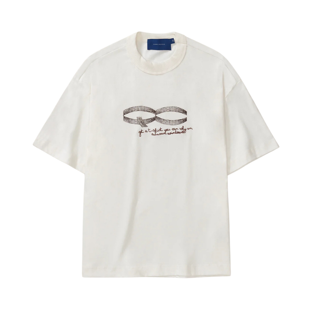 Camiseta Boxy Quadro Creations Bic Off White