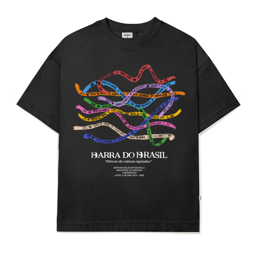 Camiseta Barra Crew Fé Souvenir Preta