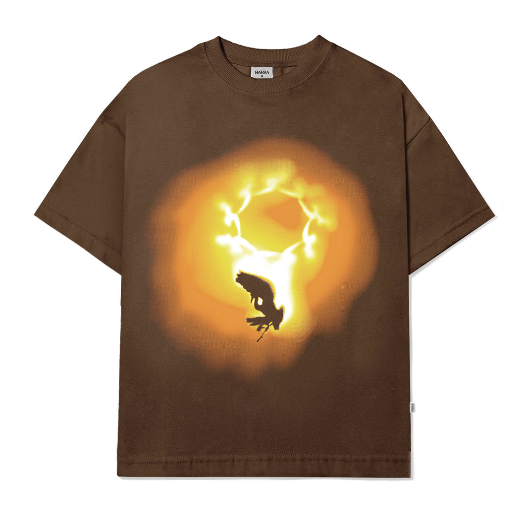 Camiseta Barra Crew Ahlma Espectro Marrom
