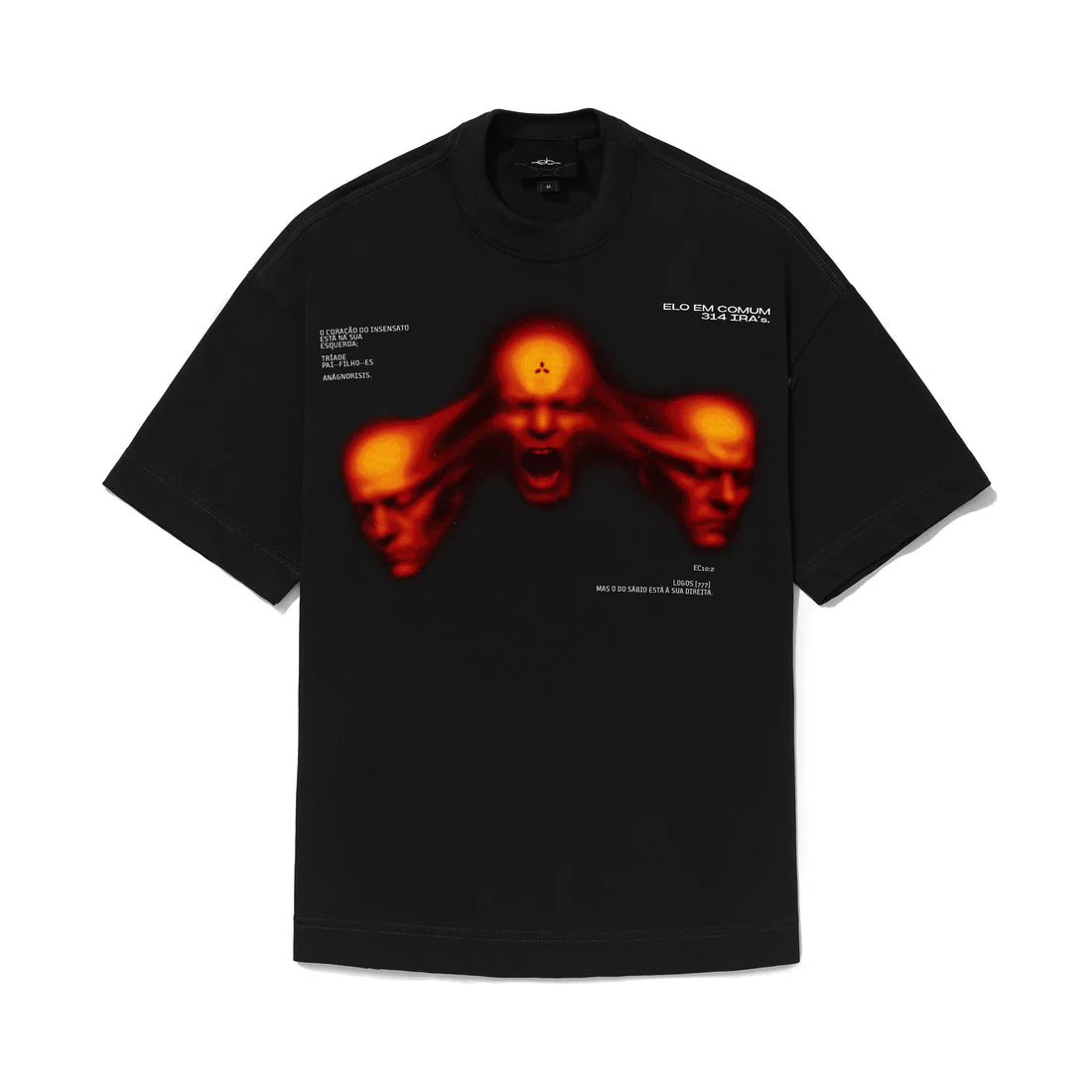 Camiseta Regular Elo em Comum Rage Preta