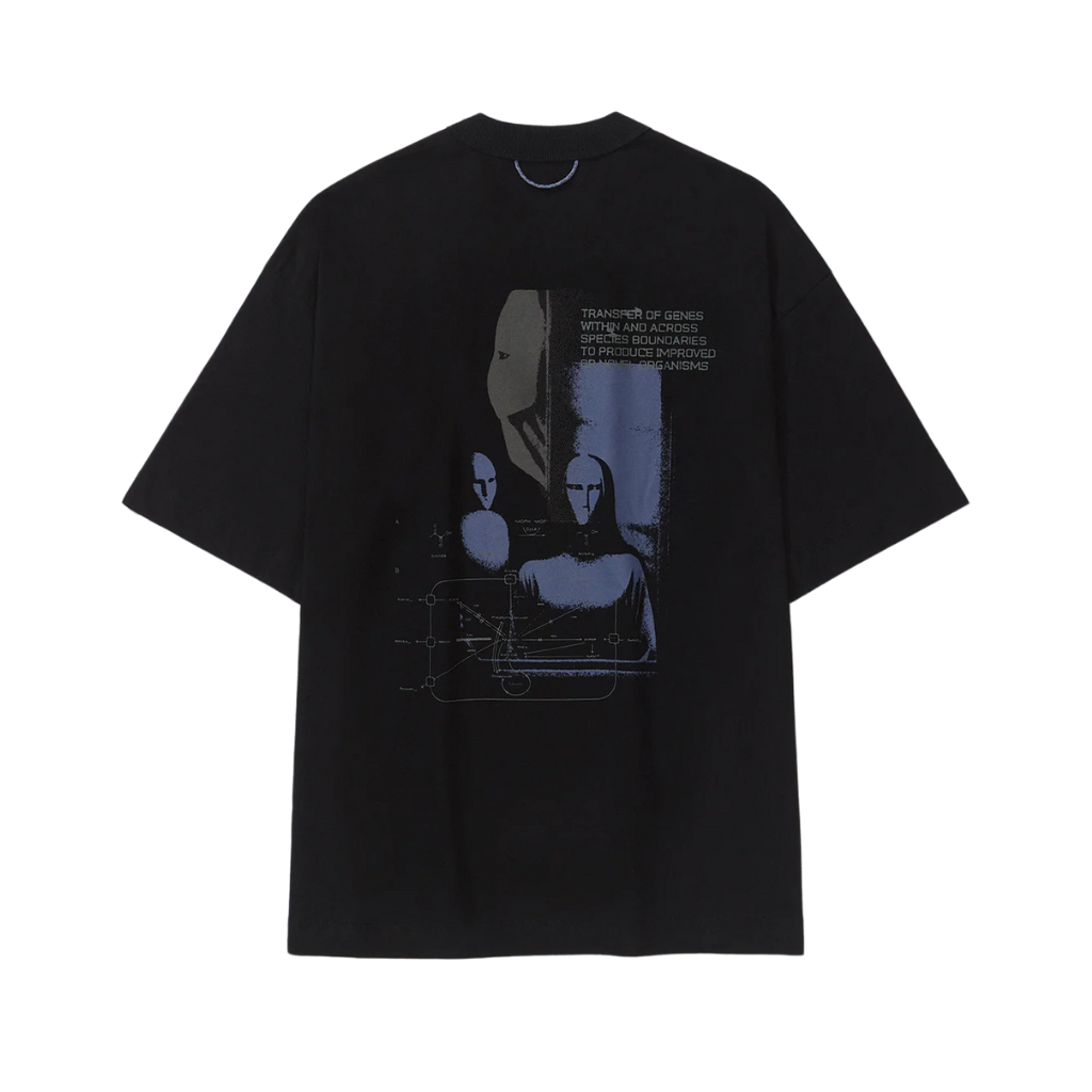 Camiseta Boxy Quadro Creations Genes Preta