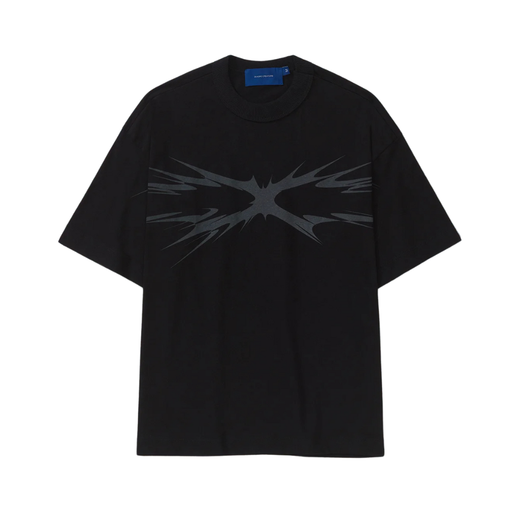 Camiseta Boxy Quadro Creations Spikes Preta